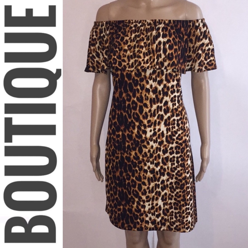 Leopard Print Bodycon Dress Plus Size